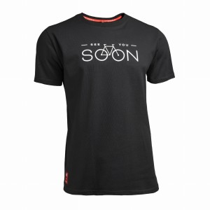 T-shirt SEE YOU SOON (czarny)
