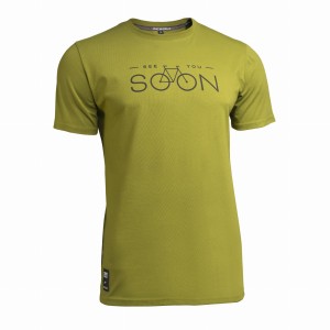T-shirt SEE YOU SOON (zielony)